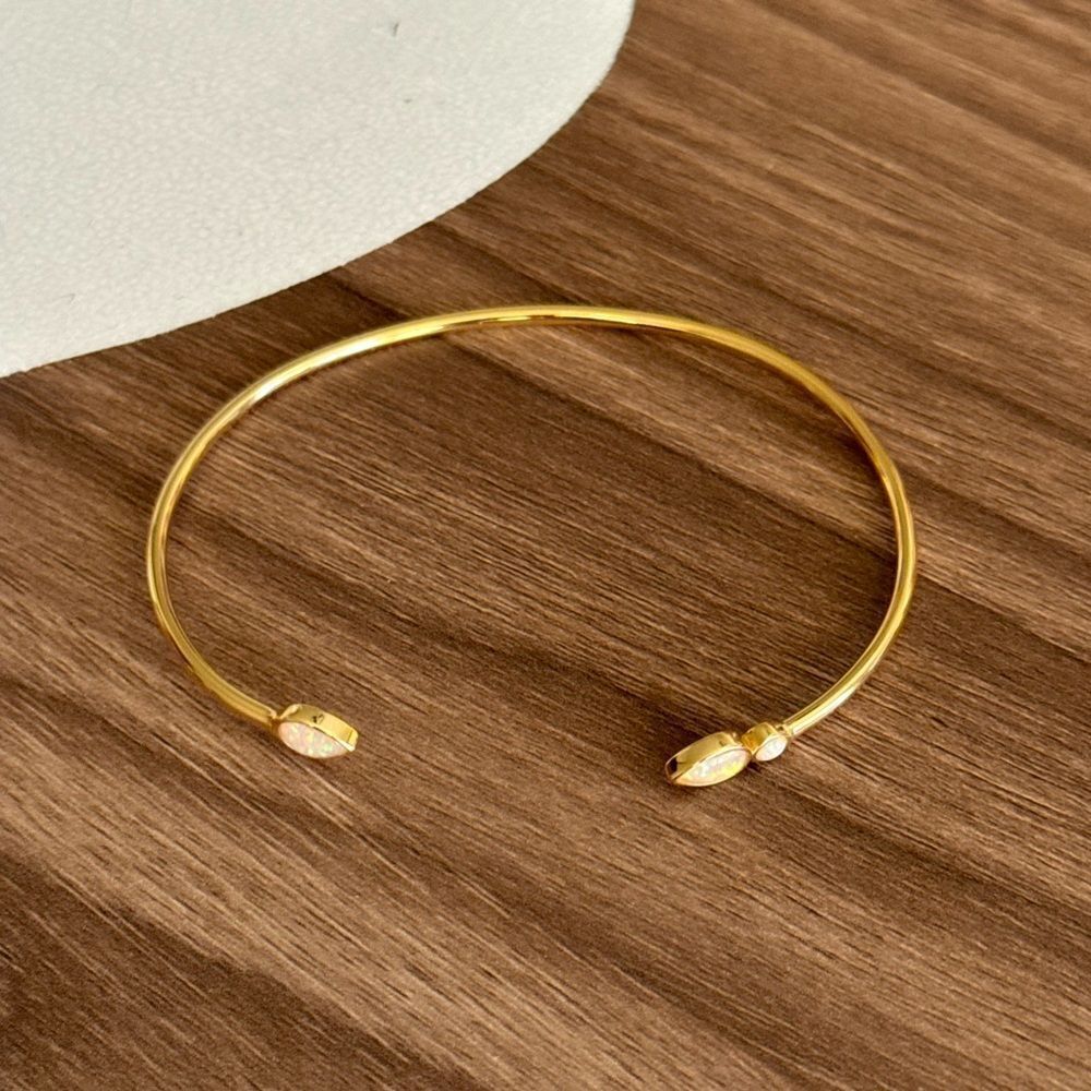 Stone bangle Q752 - Picture 4 of 5